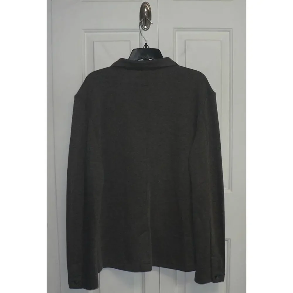 R.O.W Men's Polyester Blend Brody Two Button Blazer in Charcoal Grey Large $60‎